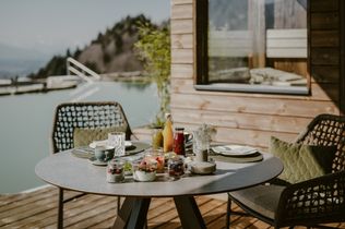 Bergkristall, Oberstaufen, Seesuiten, Allgäu, Wellnesshotel, Bergsee, Bergsuiten, Spa-Hotel, Hotelerweiterung, Falstaff Award, Familie Lingg