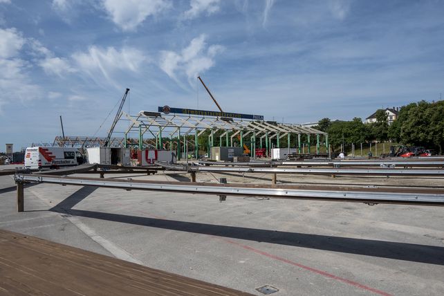 Oktoberfest 2024, Wiesn, Aufbau 