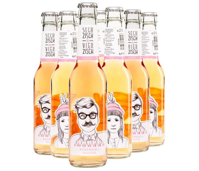 Weinschorle, Flaschen 