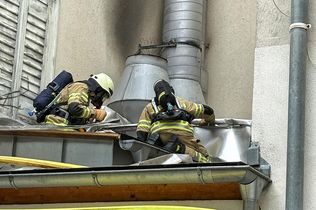 Brand Konstanz, Gastronomiebetrieb Konstanz, Feuerwehr Konstanz, Bahnhofstraße Konstanz, Brand Lüftungsanlage, Gebäudebrand Konstanz, Lüftungsanlage Gastronomiebetrieb