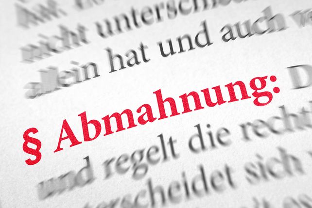 Abmahnung 