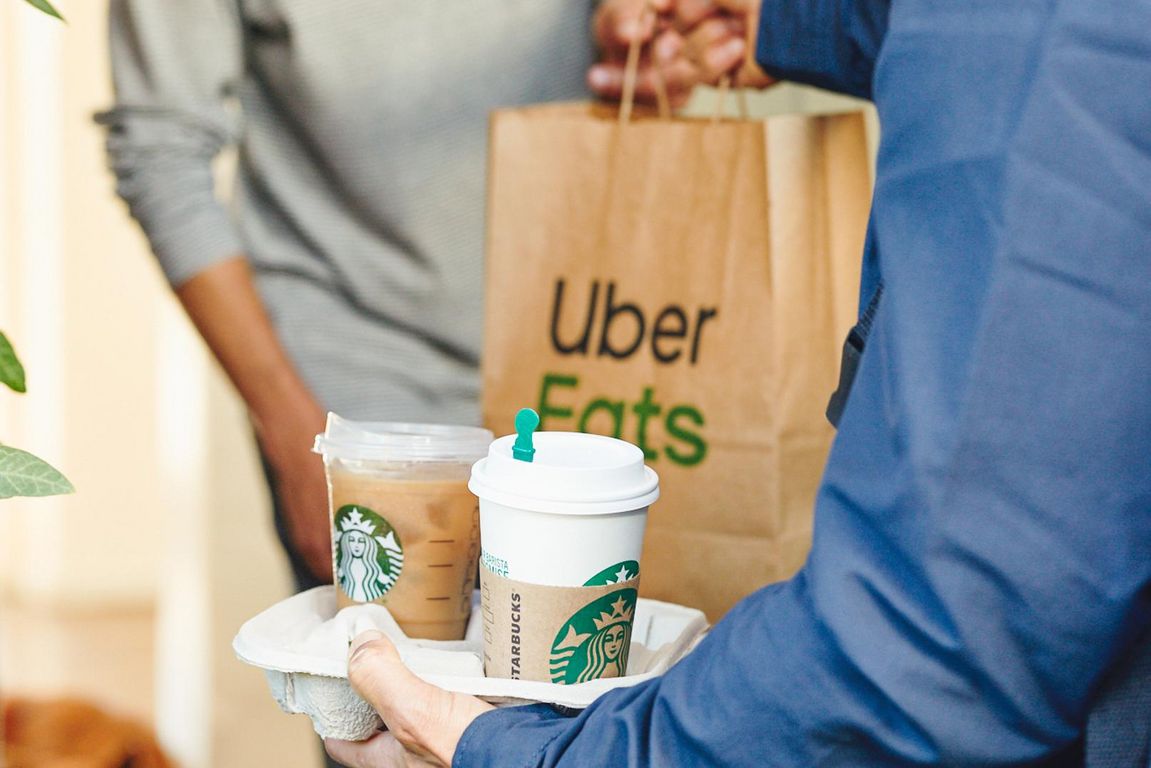 Coffeetogo Starbucks liefert Kaffee mit Uber Eats bis zur Haustür