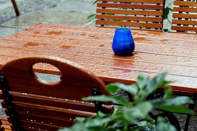 Regen Biergarten Sachsen