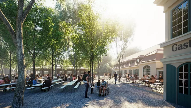 Menterschwaige, Biergarten