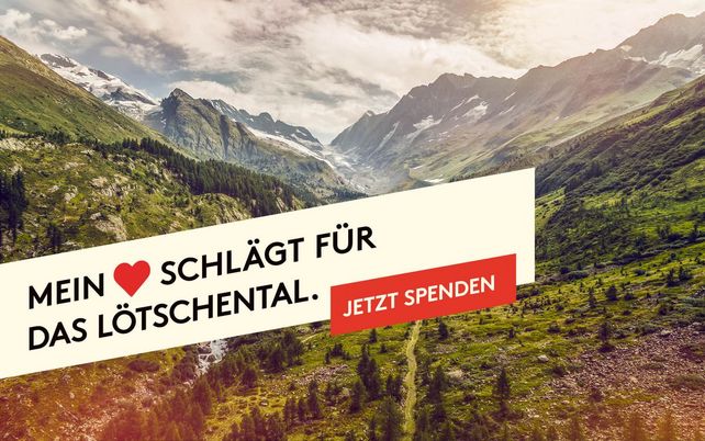 Spendenaktion, Hotel, Blatten