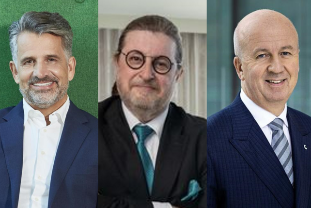 Otto Lindner, Dirk Iserlohe (Dorint) und Marcus Bernhardt (Steigenberger)