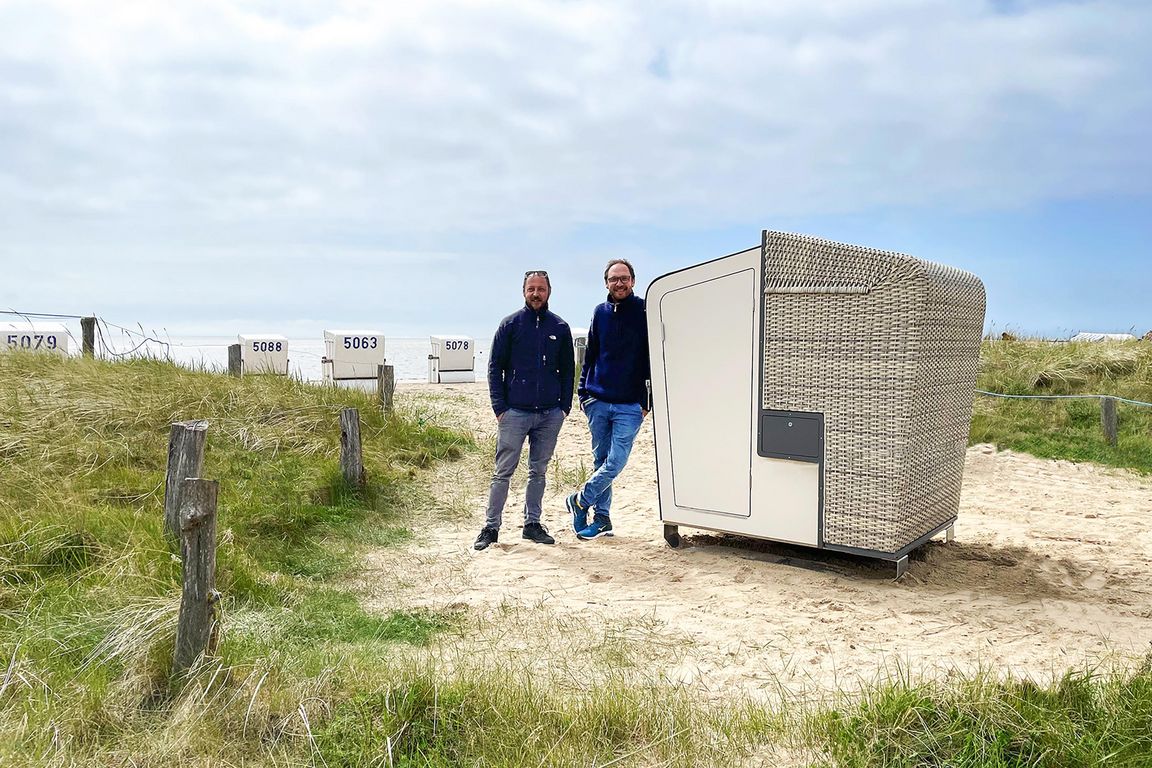 Strandkorb als Sauna in Büsum: Tageskarte