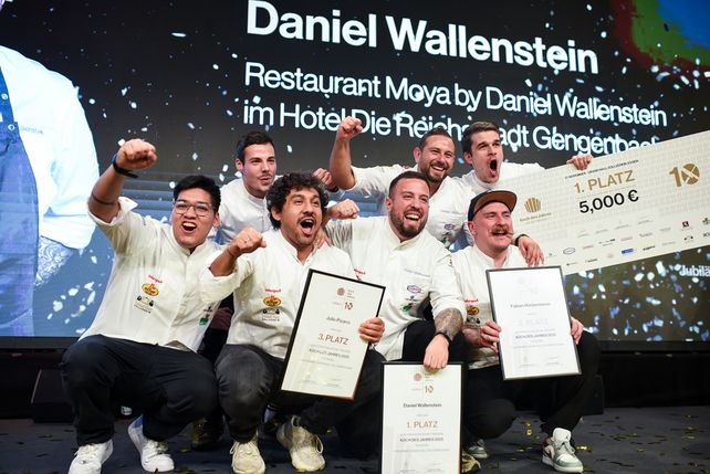 Koch des Jahres 2025, Patissier des Jahres 2025, Daniel Wallenstein, Julia Orschiedt, Grand Hall Zollverein Essen, Fabian Höckenreiner, Larissa Wehrli, Julio Pizarro, Thomas Le Sueur, ROIKA Solutions GmbH, Live-Wettbewerb, Spitzengastronomie, Michelin-Sterne, Dieter Müller.