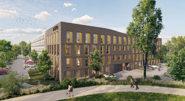 Moxy Hotel Mainz, J. Molitor Immobilien, Kisselberg, Saarstraße, Tristar GmbH, Baubeginn 2026, Büroflächen Mainz, nachhaltiges Energiekonzept, Marriott International, Biotech-Campus