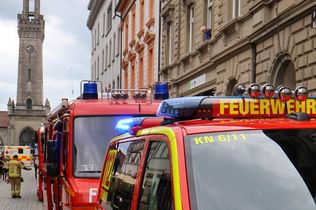 Brand Konstanz, Gastronomiebetrieb Konstanz, Feuerwehr Konstanz, Bahnhofstraße Konstanz, Brand Lüftungsanlage, Gebäudebrand Konstanz, Lüftungsanlage Gastronomiebetrieb