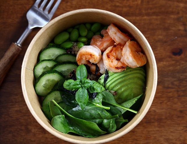 Bowl, Salat, to go, Zucker