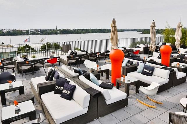 Genehmigung, The George, Dachterrasse