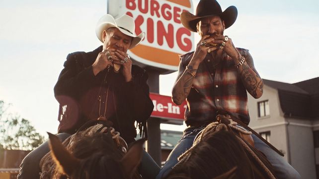 Burger King Deutschland, The BossHoss, King’s Steakhouse, King’s Collection, Alec Völkel, Sascha Vollmer, Burger King Kampagne, Grabarz & Partner, Berlin, Landsberger Allee, King’s Cheesy Bacon, Werbung Gastronomie, Restaurantmarketing, Drive-in, Ride-in