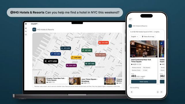IHG Hotels & Resorts, ChatGPT, künstliche Intelligenz, Hotelsuche, Hotelbuchung, IHG One Rewards, Conversational Search, Reiseplanung, Hotellerie, KI im Tourismus, Hoteltechnologie, InterContinental Hotels Group, Phocuswright, digitale Gästereise, Hotelbranche