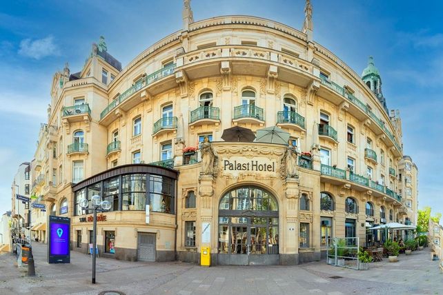 Palasthotel Wiesbaden, Sanierung, Erbpacht, GN Grundstückshandel OHG, Necati Gezer, Güner Öztürk, Fünfsternehotel, Wohnraum, geförderte Wohnungen, Wiesbadener Innenstadt, Kochbrunnenplatz, Belle Époque, Denkmalschutz