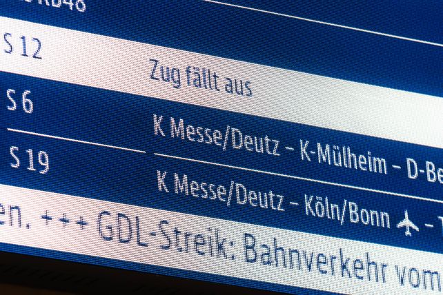 Bahn, Streik
