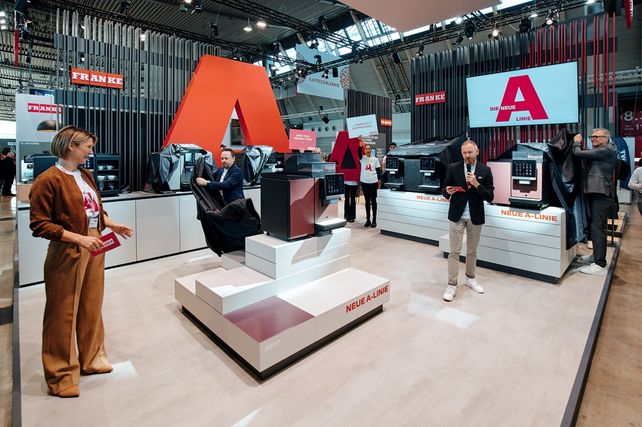 Franke Coffee Systems, Neue A-Linie, A600, A800, Intergastra, Kaffeemaschinen, Vollautomaten, Gastronomie, Hotellerie, Energieeffizienz, FrankeConnect, IndividualMilk, Kaffeetechnologie