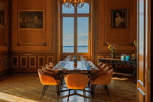 Schloss Montfort, Langenargen, Bodensee, Gernot Wagner, Stefanie Denninger, Kulinarik, Gastronomie, Kultur, Wahrzeichen, Sascha Thummerer, Restaurant, Arguna Royal Club, Denkmalpflege