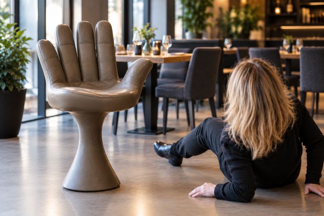 Restaurant Stuhl Hand