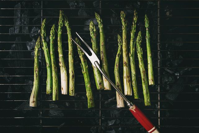 Grillen, Gemüse, Spargel