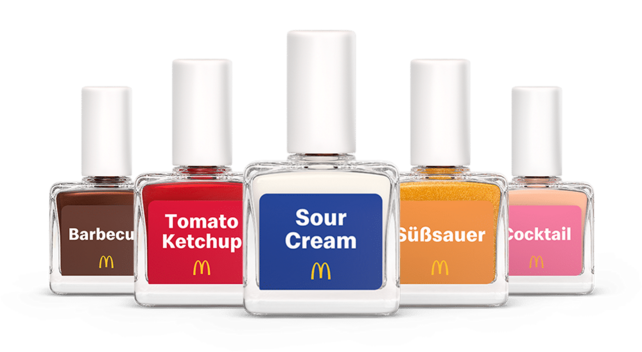 McDonald’s, Saucen, Nagellack