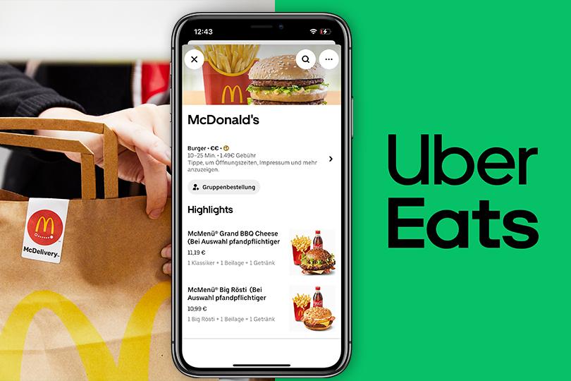 McDonald’s und Uber Eats verkünden deutschlandweite Partnerschaft