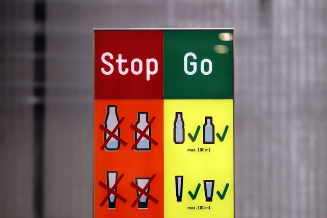 Flughafen Flüssigkeit