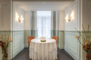 Edvard, Anantara Palais Hansen Vienna Hotel, Sterne-Restaurant, Paul Gamauf, Klaus Lechner, NOPP Innenarchitektur, Renovierung, Wien, Michelin-Stern, nachhaltige Kulinarik, Low Waste, Ringstraße.