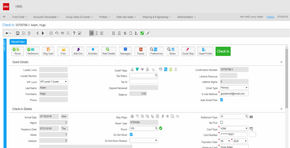 Infor HMS PMS, Erfahrungen, Test , Preise, Bewertungen, Property Management System